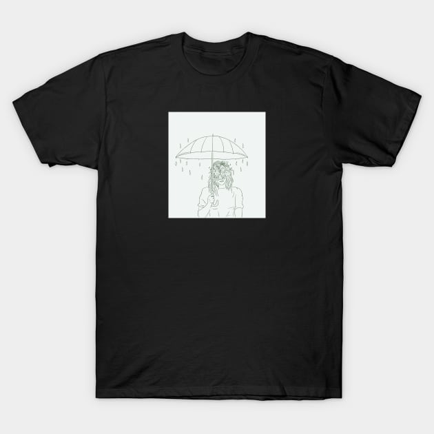 Under Rain T-Shirt by Anemonium lines